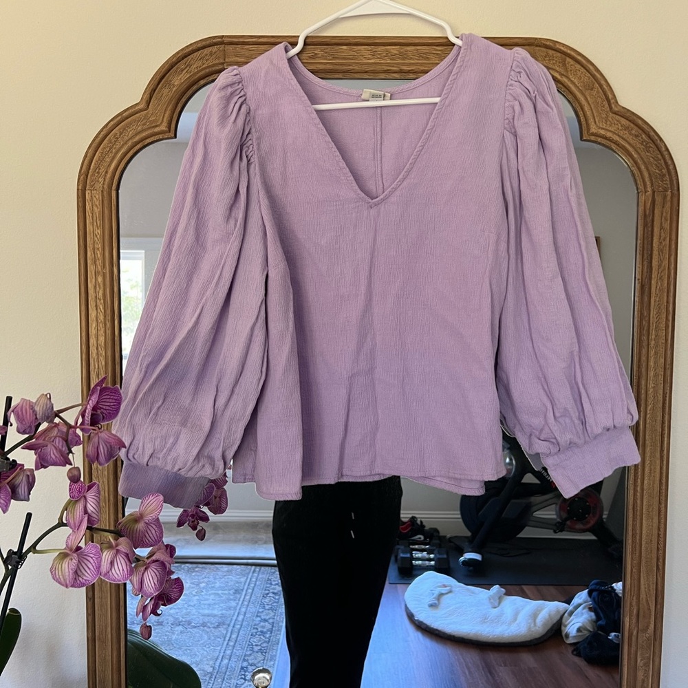 Lilac puff sleeve 🌸